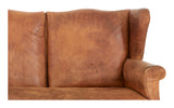 Antique Long Leather Sofa
