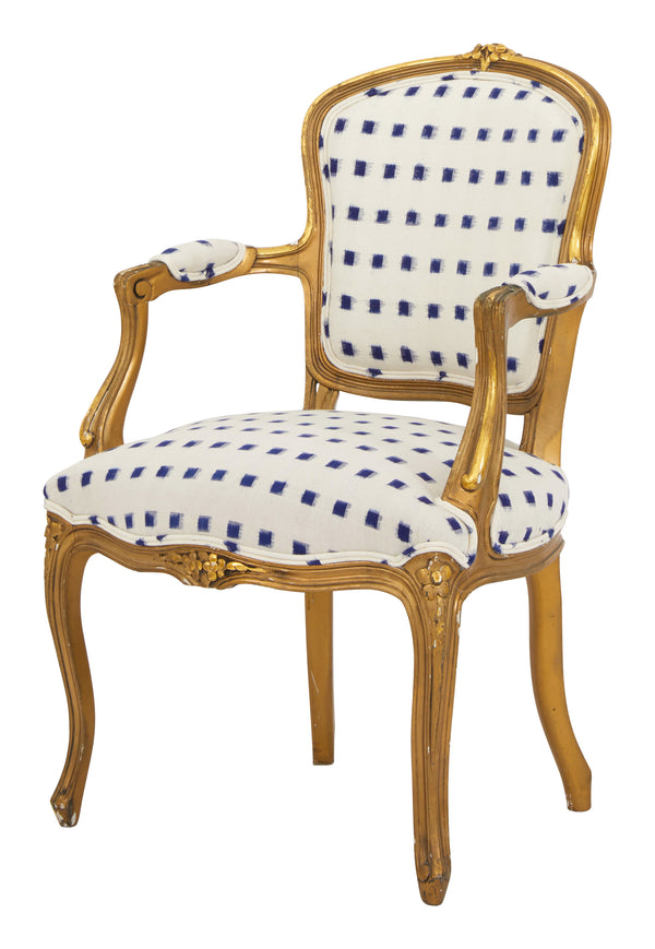 Vintage Gilt Wood Armchair