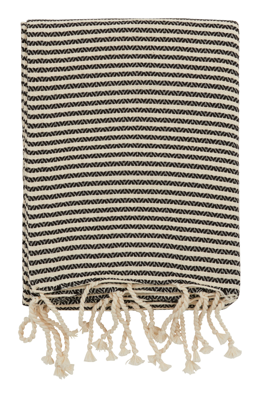 Hammam Black Striped Towels