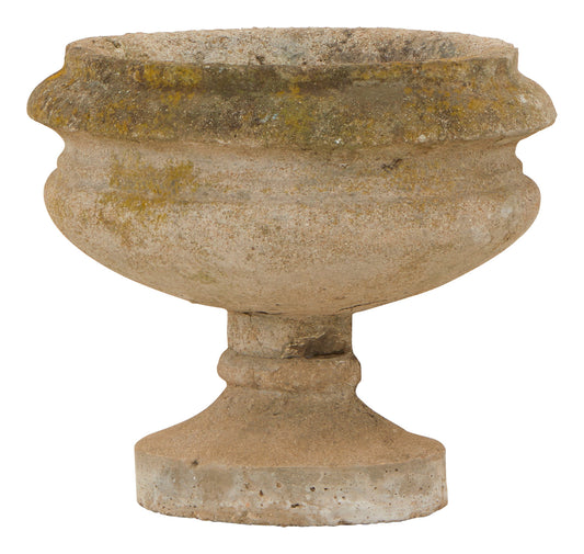 Antique Oval Concrete Urn