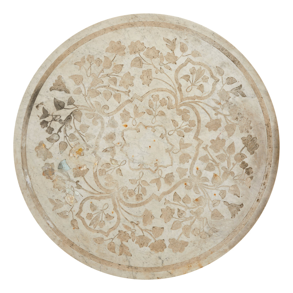 Antique Round Marble Top Table