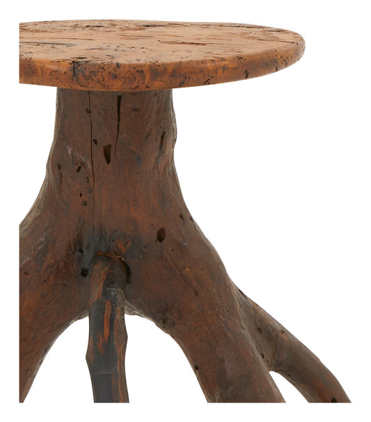 Vintage Wood Branch Side Table