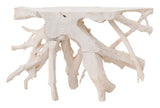 Small Bleached Teak Root Console
