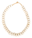 African White Bead Necklace