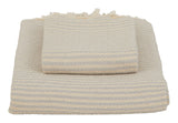 Hammam Grey Striped Towels