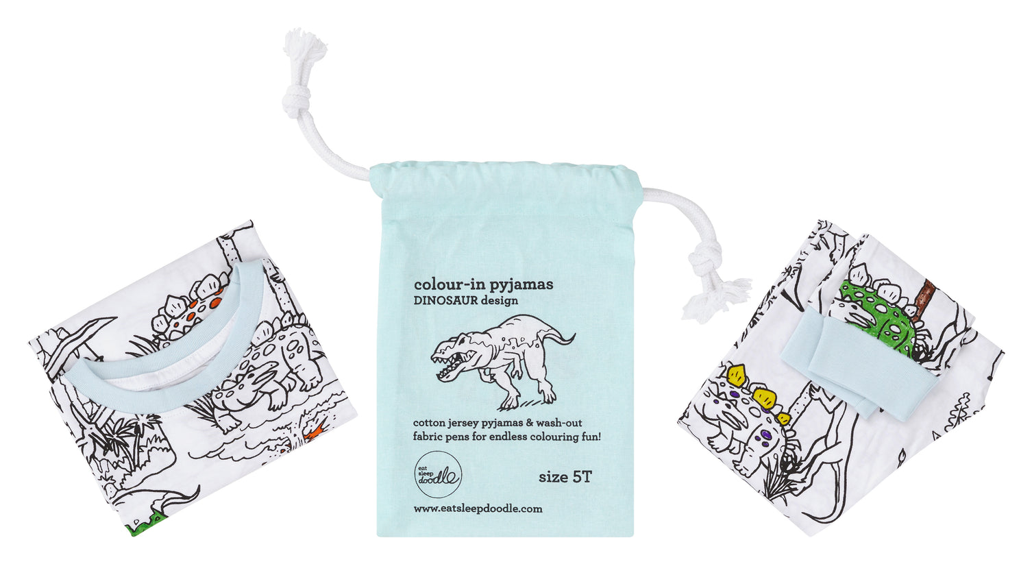 Dinosaur Coloring Pajama Set
