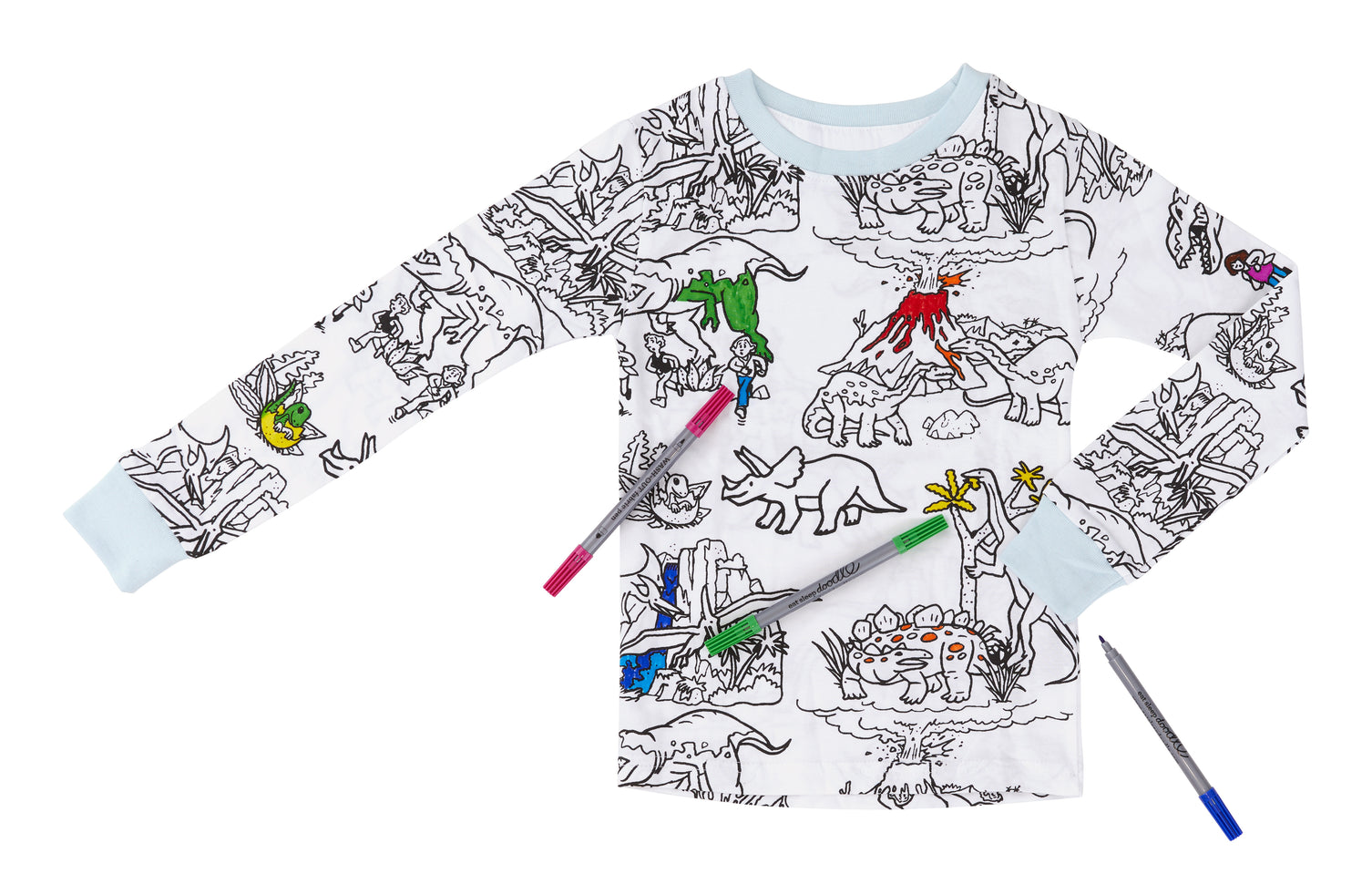 Dinosaur Coloring Pajama Set