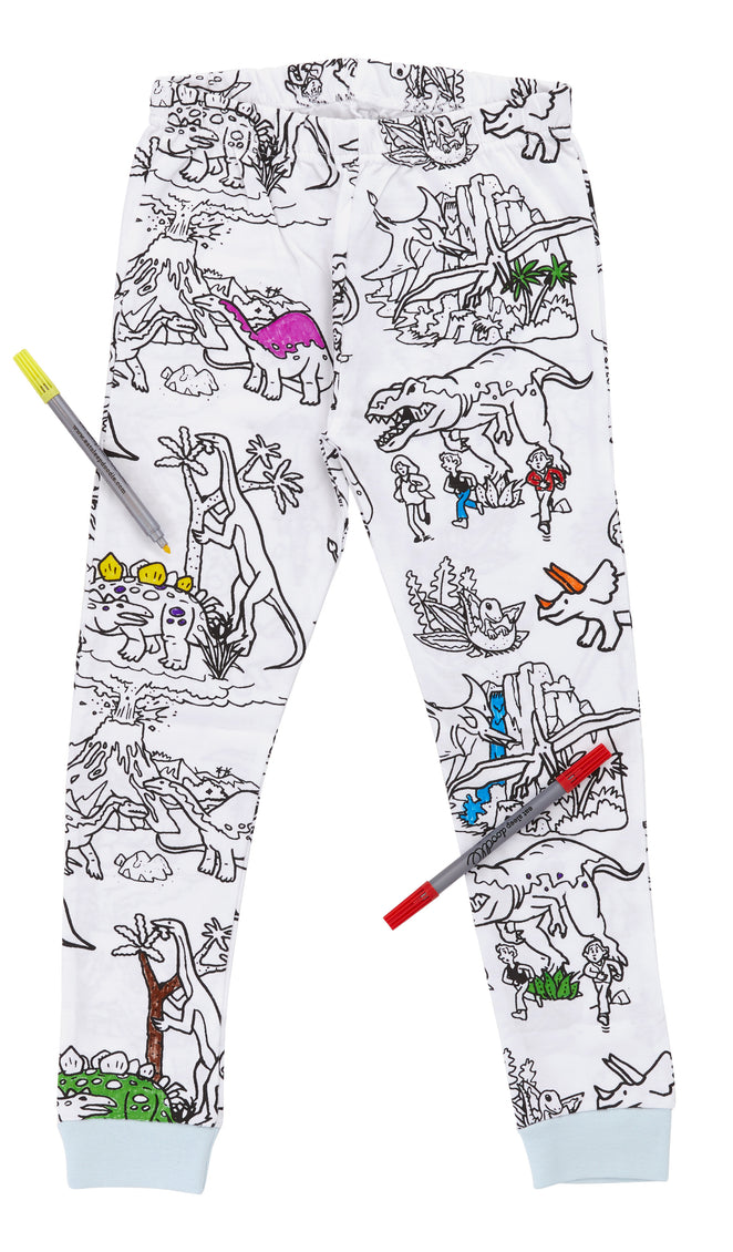Dinosaur Coloring Pajama Set