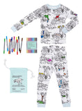 Dinosaur Coloring Pajama Set