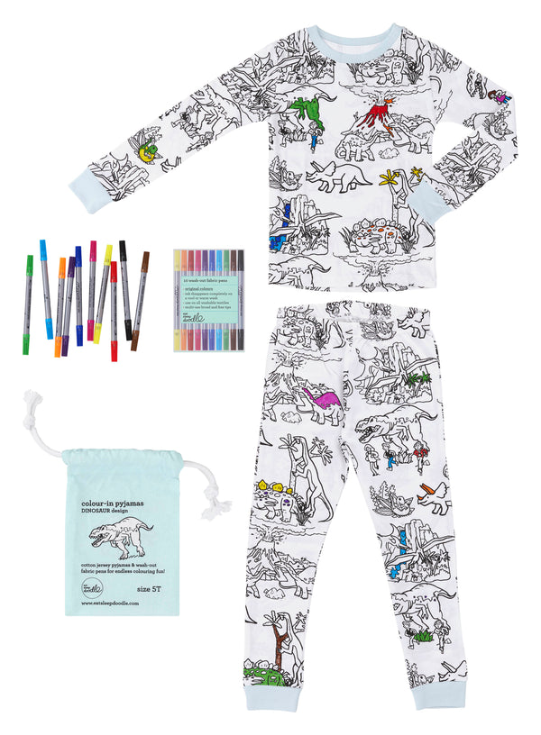 Dinosaur Coloring Pajama Set