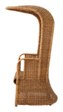 Vintage Rattan Canopy Chair