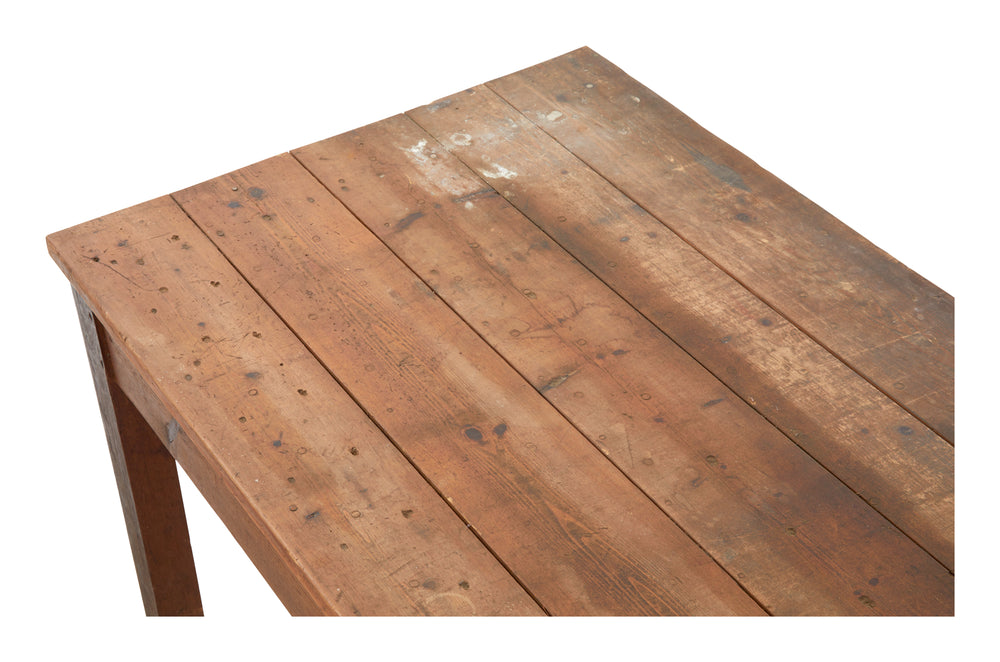 Vintage Wood Factory Table