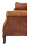 Antique Long Leather Sofa