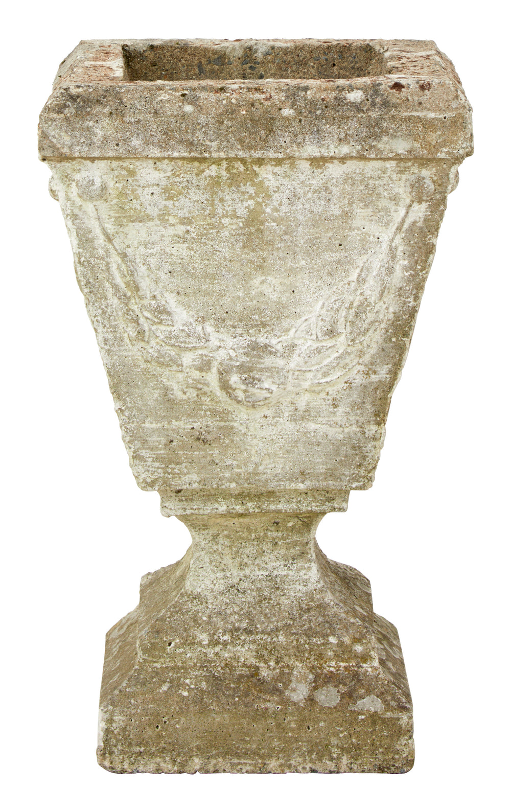 Vintage Cement Pedestal Planter