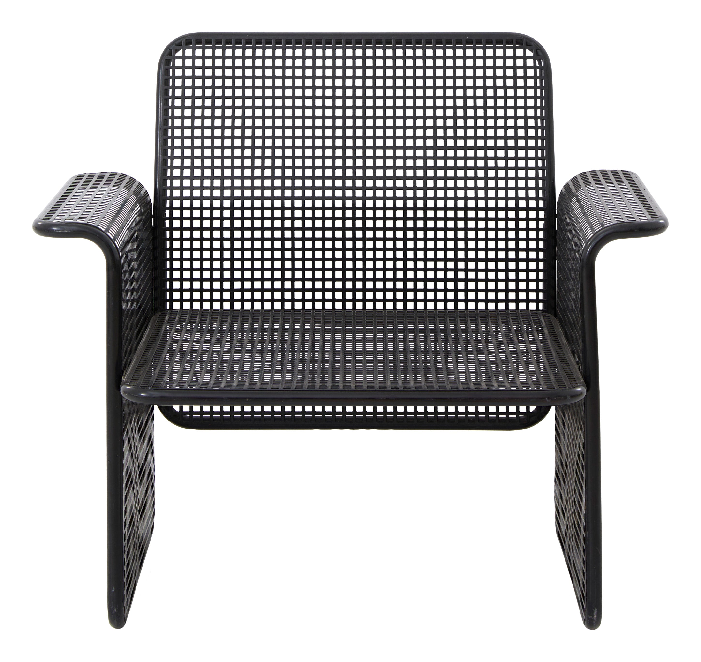 Vintage Black Gridwork Chair