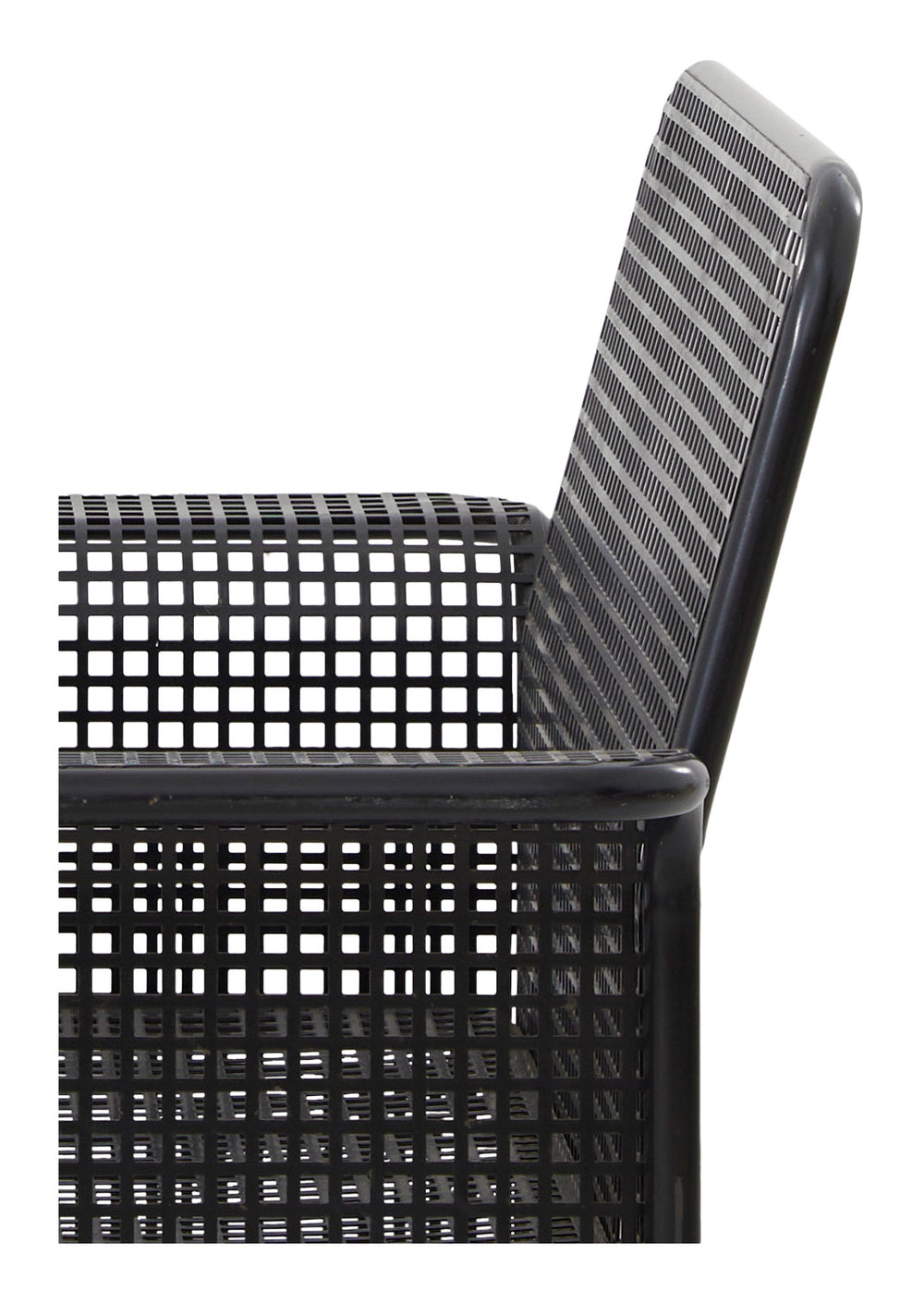 Vintage Black Gridwork Chair