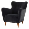 Vintage Charcoal Faux Mohair Chair