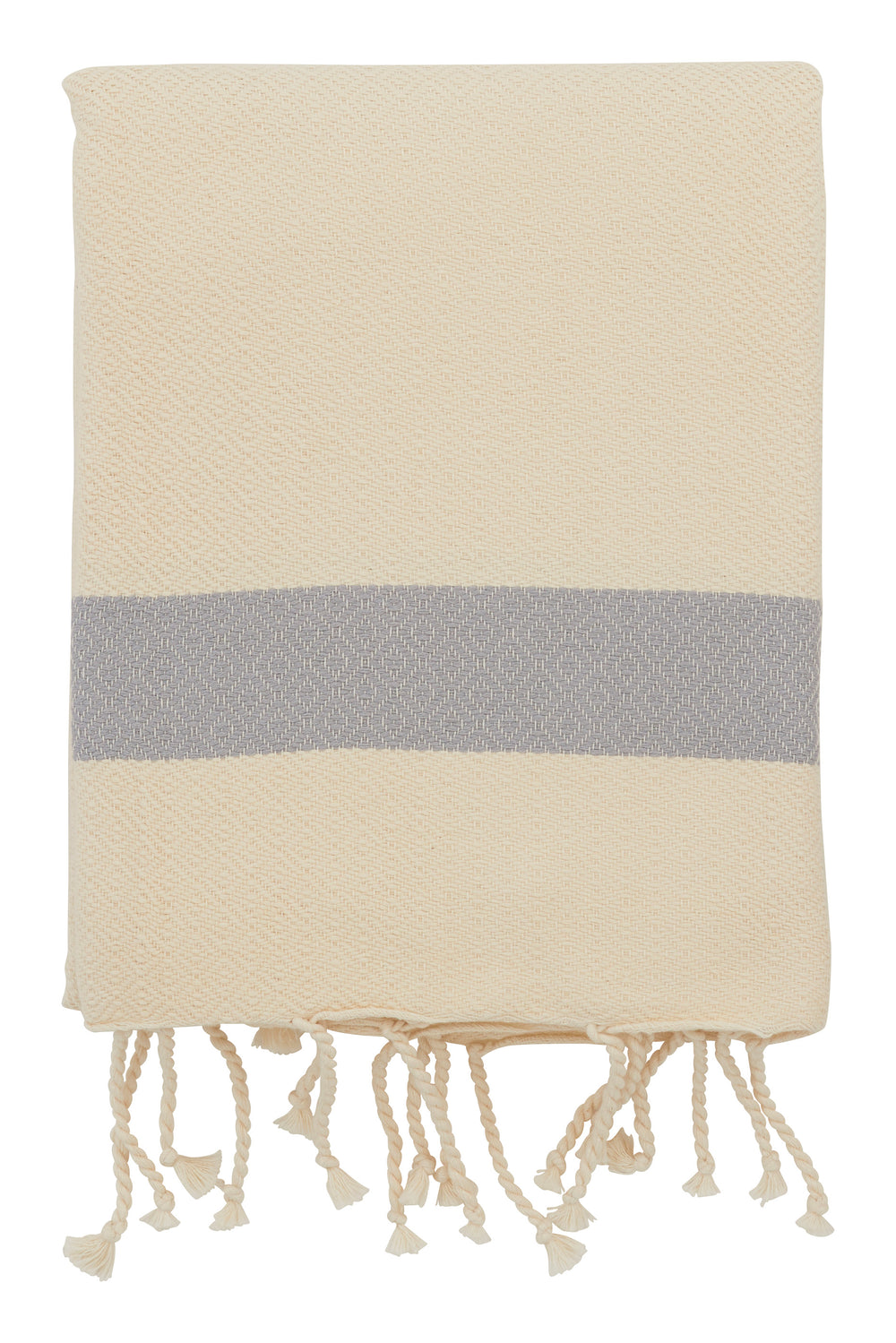 Hammam Grey Zigzag Towels