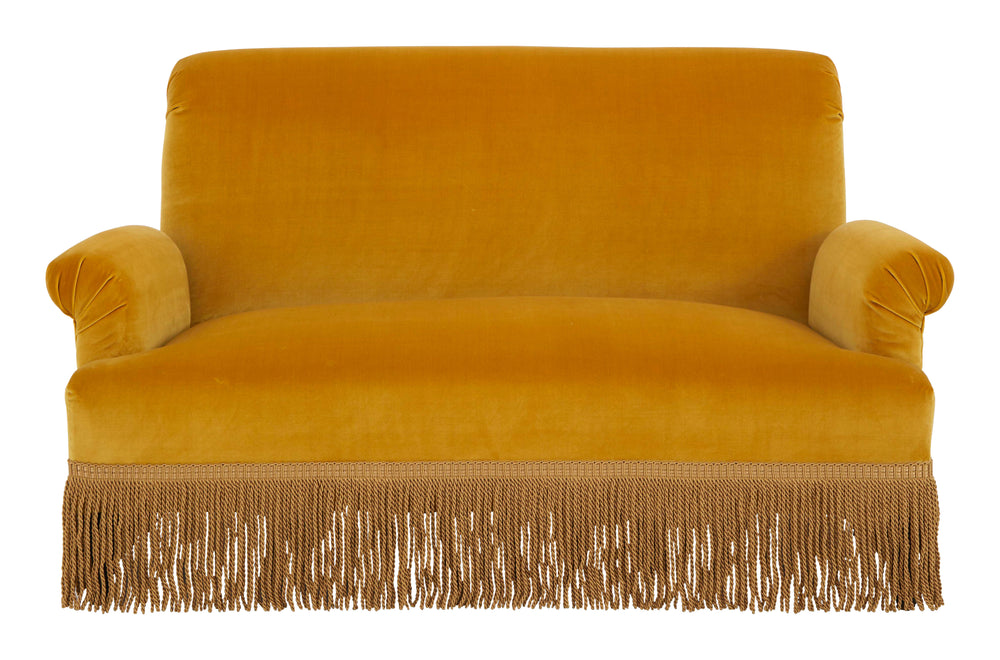 Antique Napoleon III Velvet Sofa