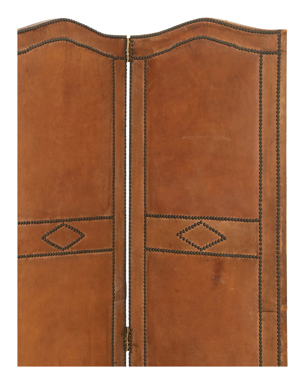 Vintage Leather Folding Screen