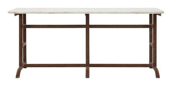 Vintage Marble Top Console Table