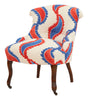 Antique Napoleon III Paisley Slipper Chair