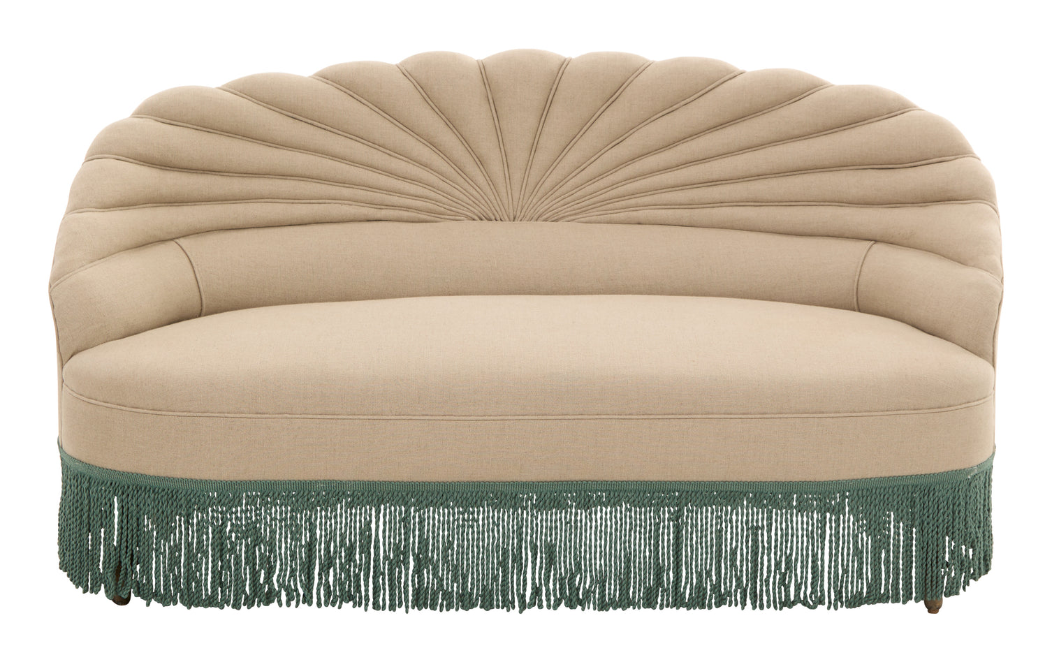 Antique Italian Linen Settee