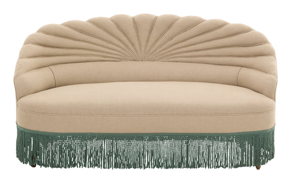 Antique Italian Linen Settee