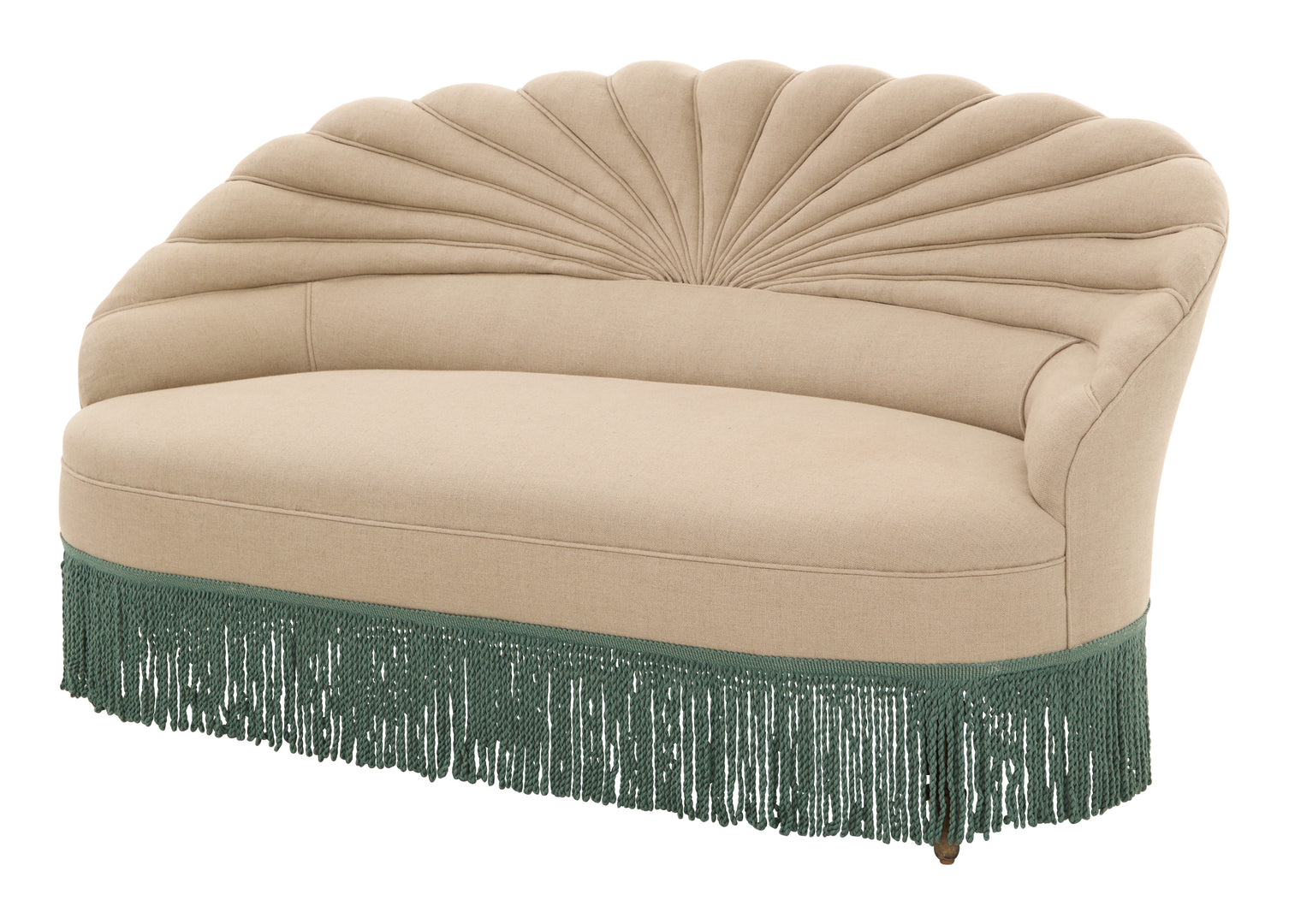 Antique Italian Linen Settee