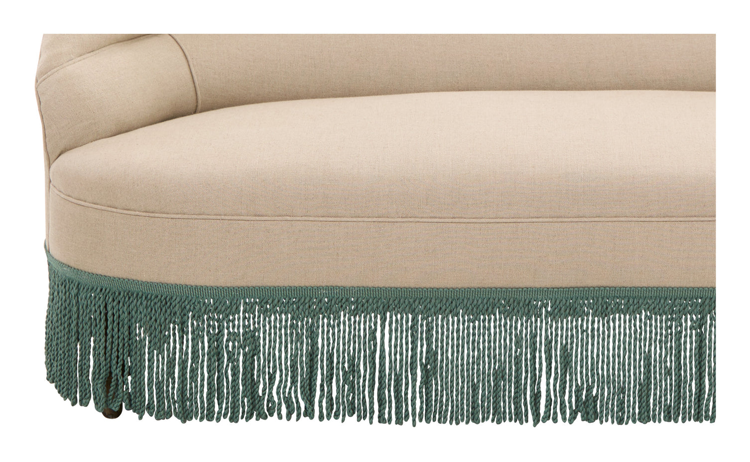 Antique Italian Linen Settee