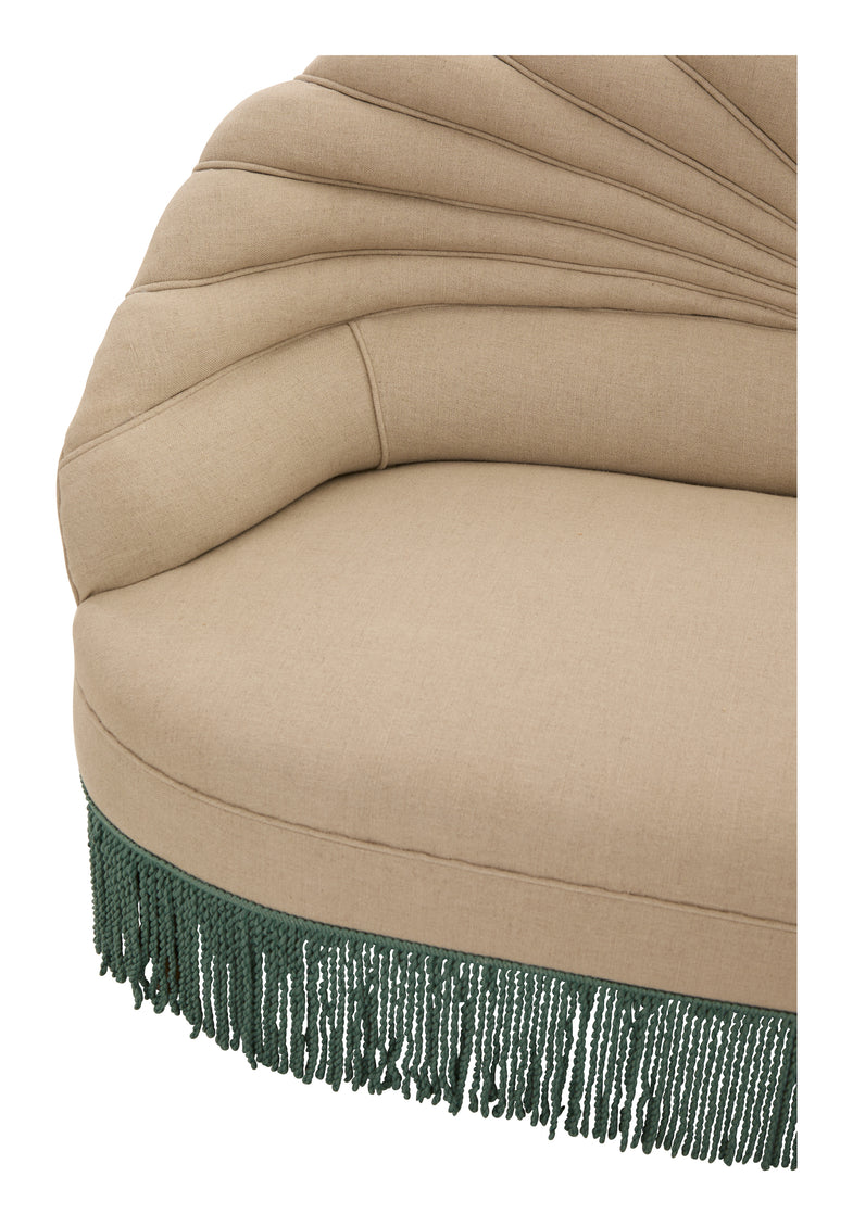 Antique Italian Linen Settee