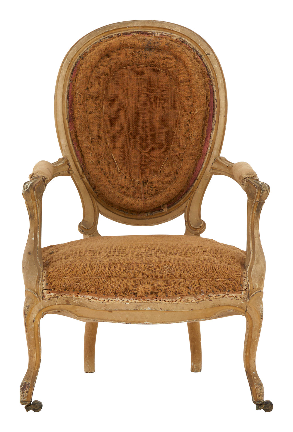 Antique Unupholstered Victorian Armchair