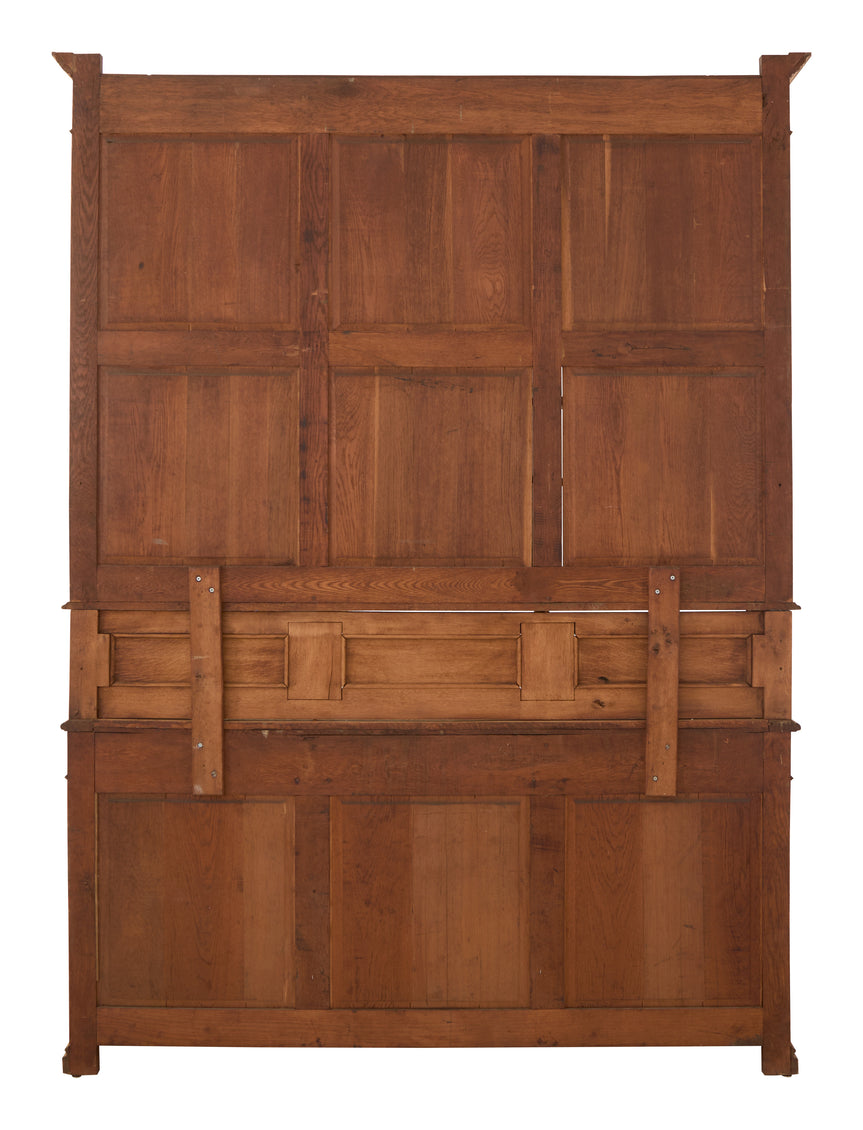 Vintage Carved Wood Breakfront