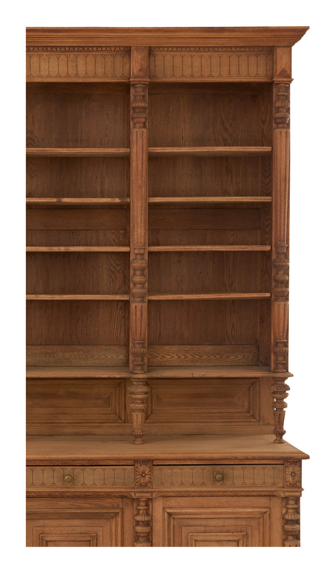 Vintage Carved Wood Breakfront