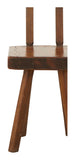 Vintage Brutalist Wood Chair