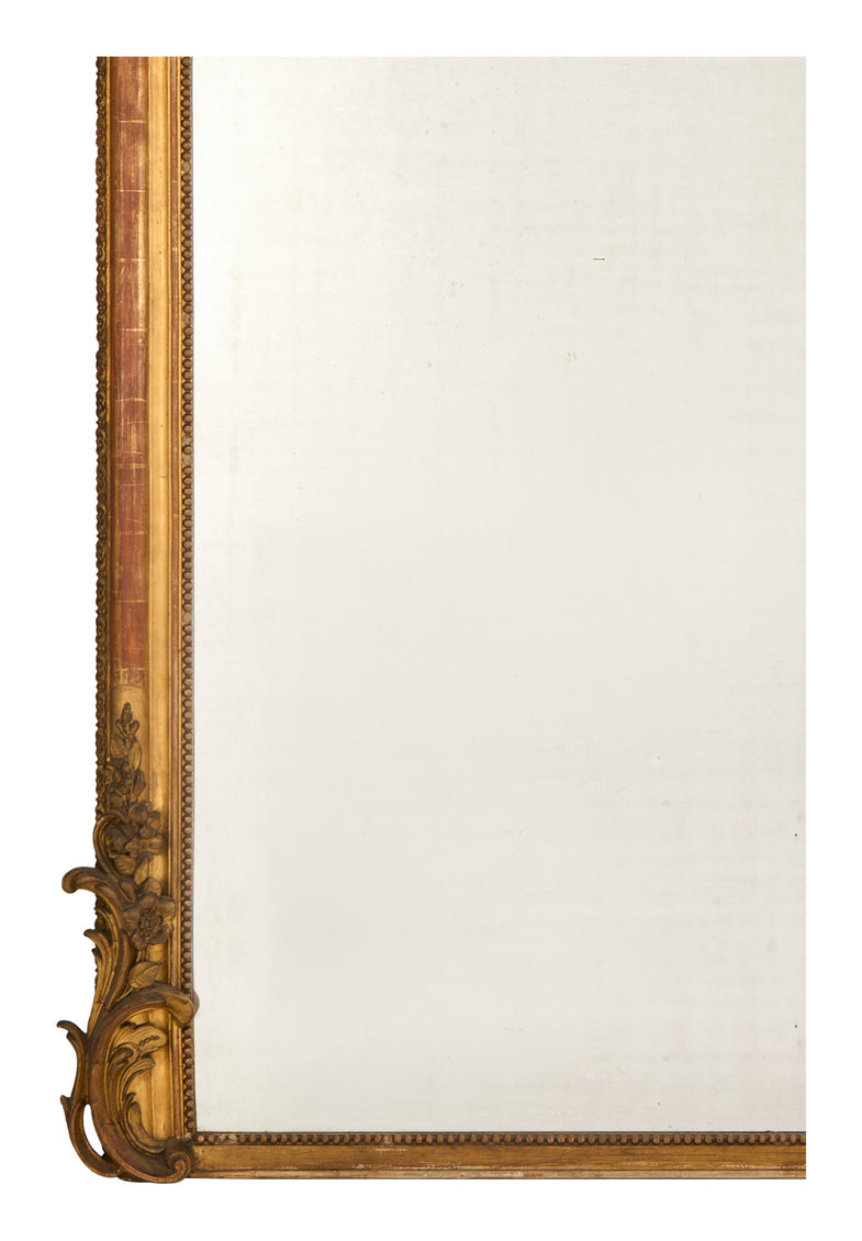 Antique Louis Philippe Gilt Floor Mirror
