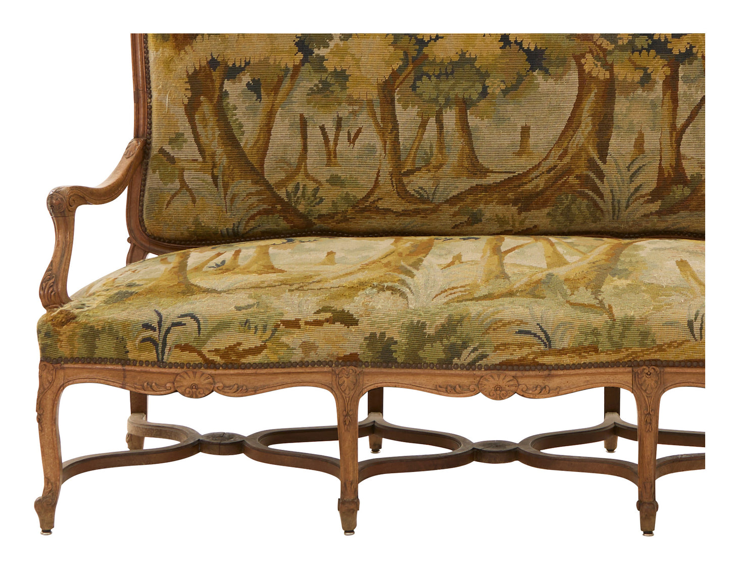 Antique Louis XV Needlepoint Settee