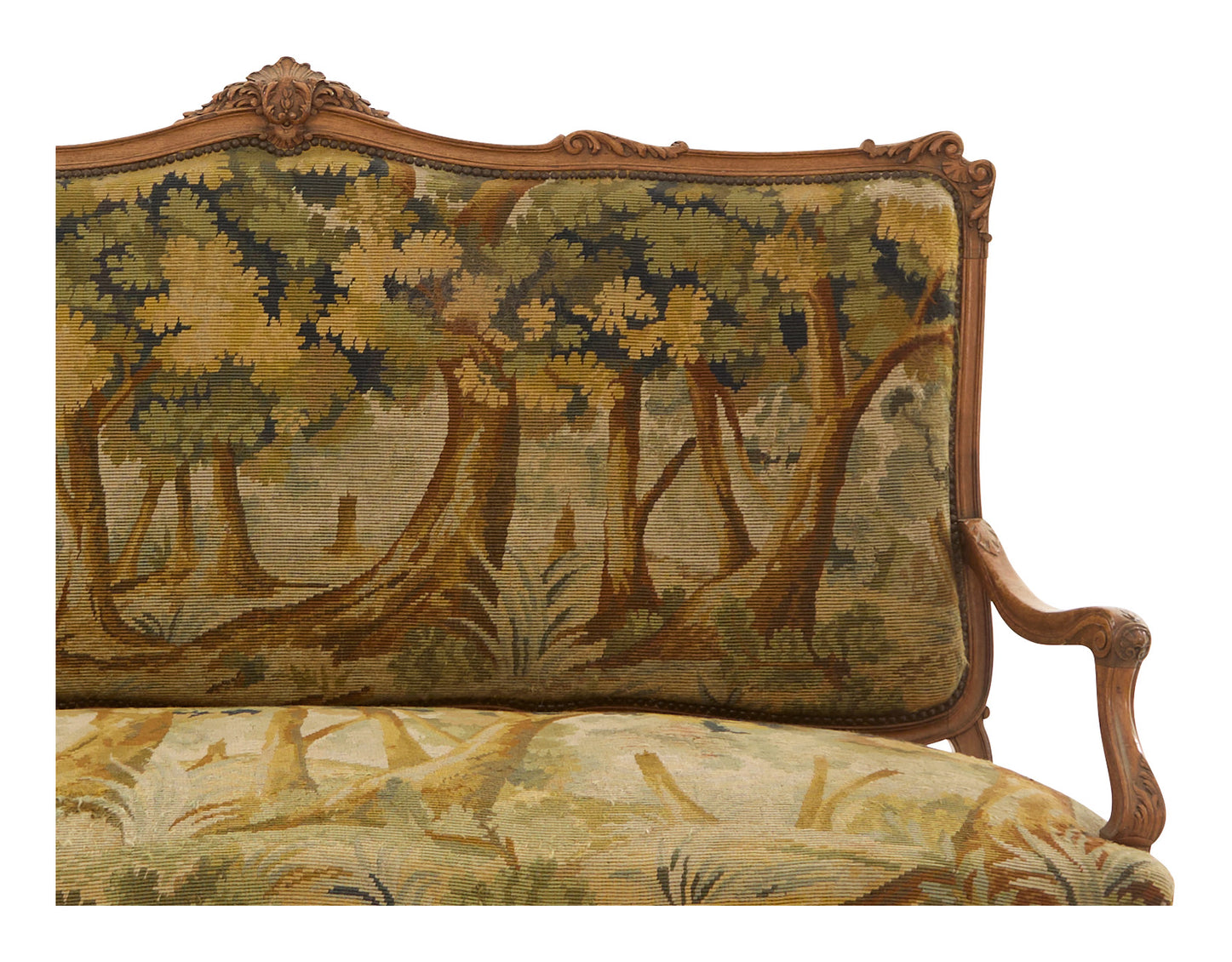 Antique Louis XV Needlepoint Settee