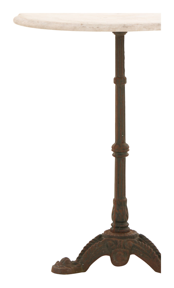 Vintage Marble Top Bistro Table