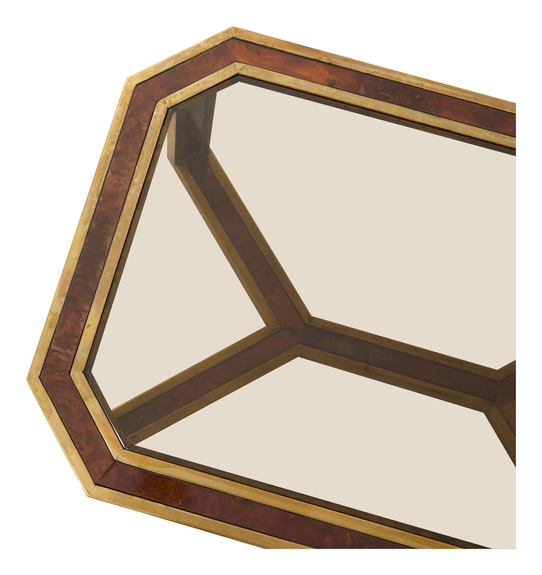 Vintage Burl Wood Coffee Table