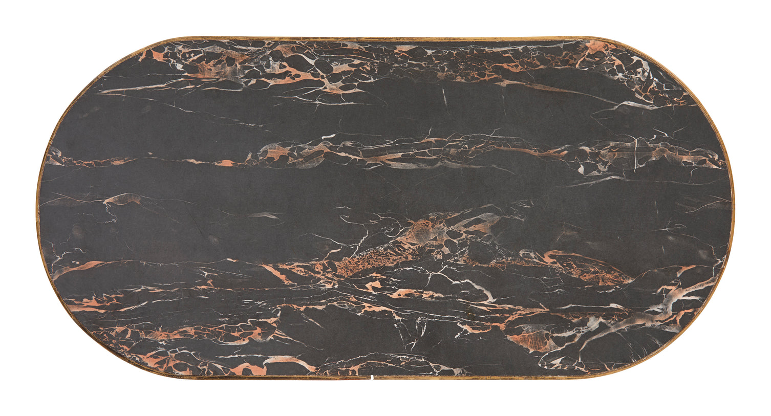 Vintage Oval Rattan Table