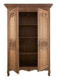 Antique Carved Oak Armoire
