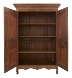Antique Carved Oak Armoire