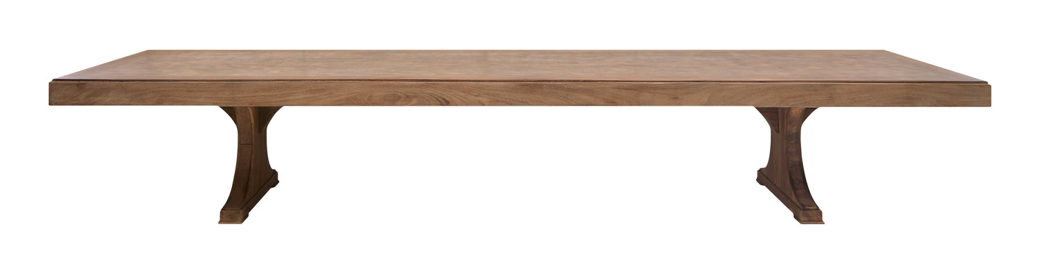 Vintage Grand Parquetry Wood Table