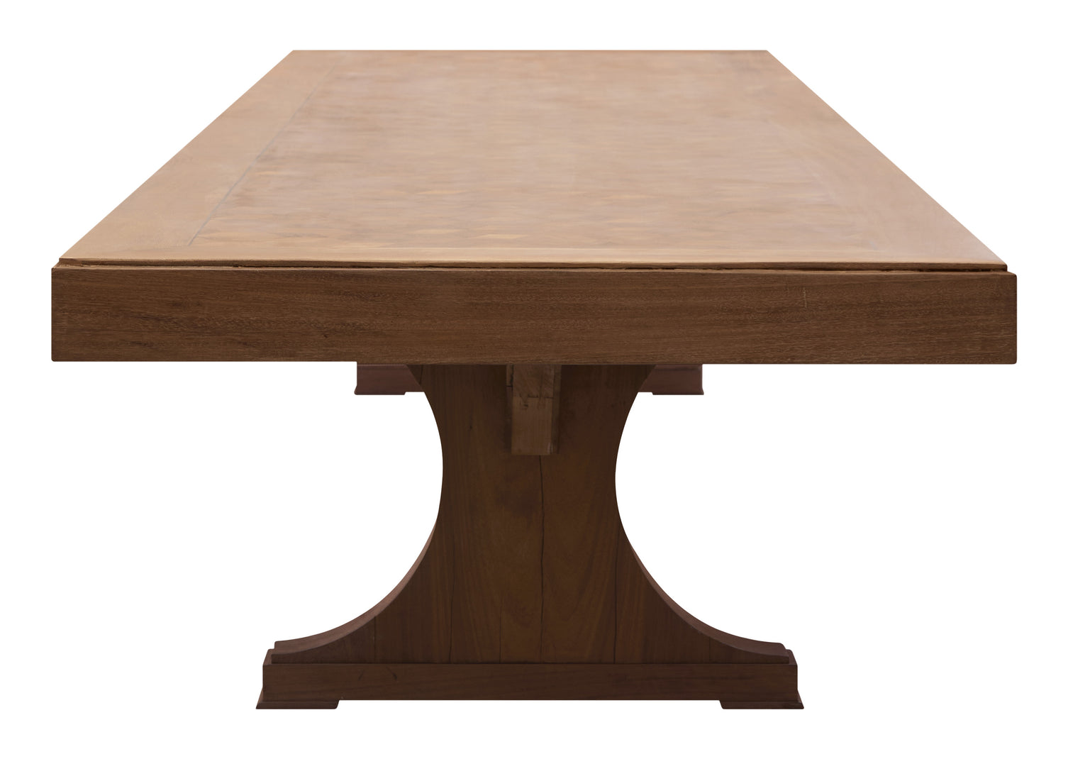 Vintage Grand Parquetry Wood Table