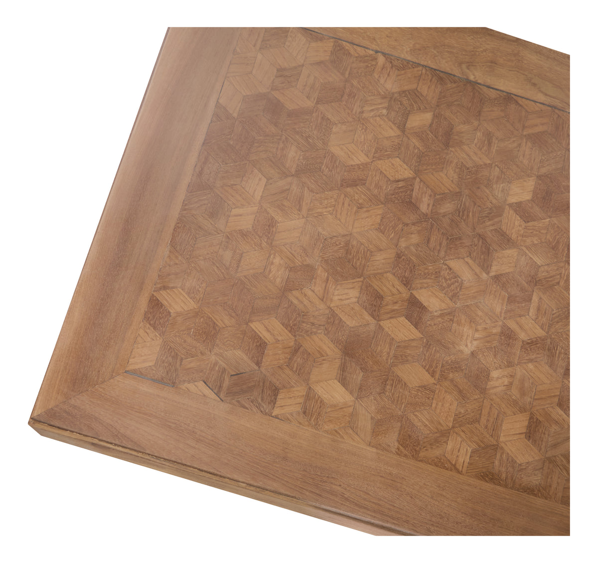 Vintage Grand Parquetry Wood Table