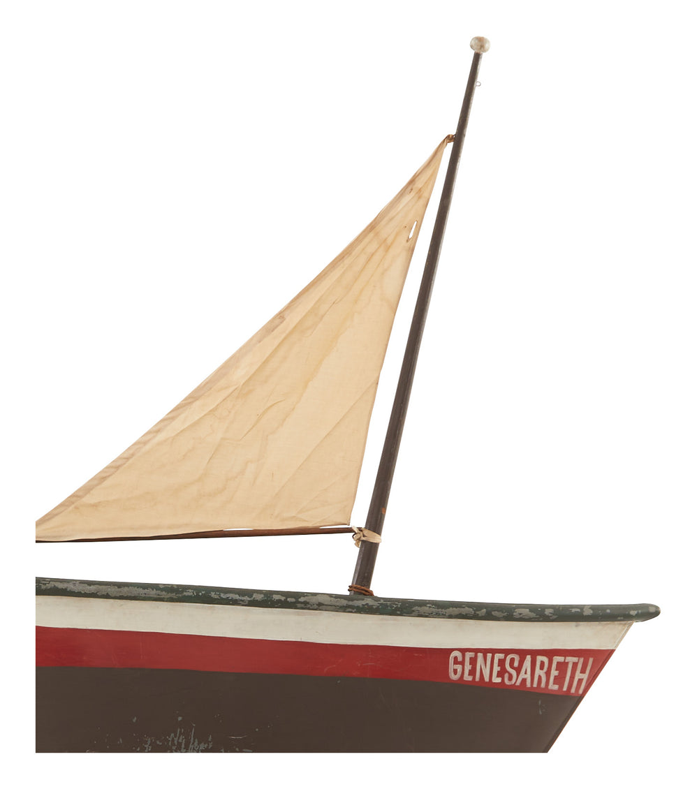 Vintage Metal Sail Boat Model