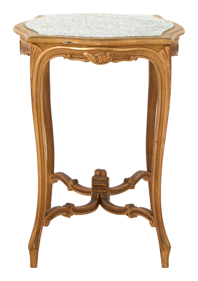 Antique Louis XV Marble Top Table