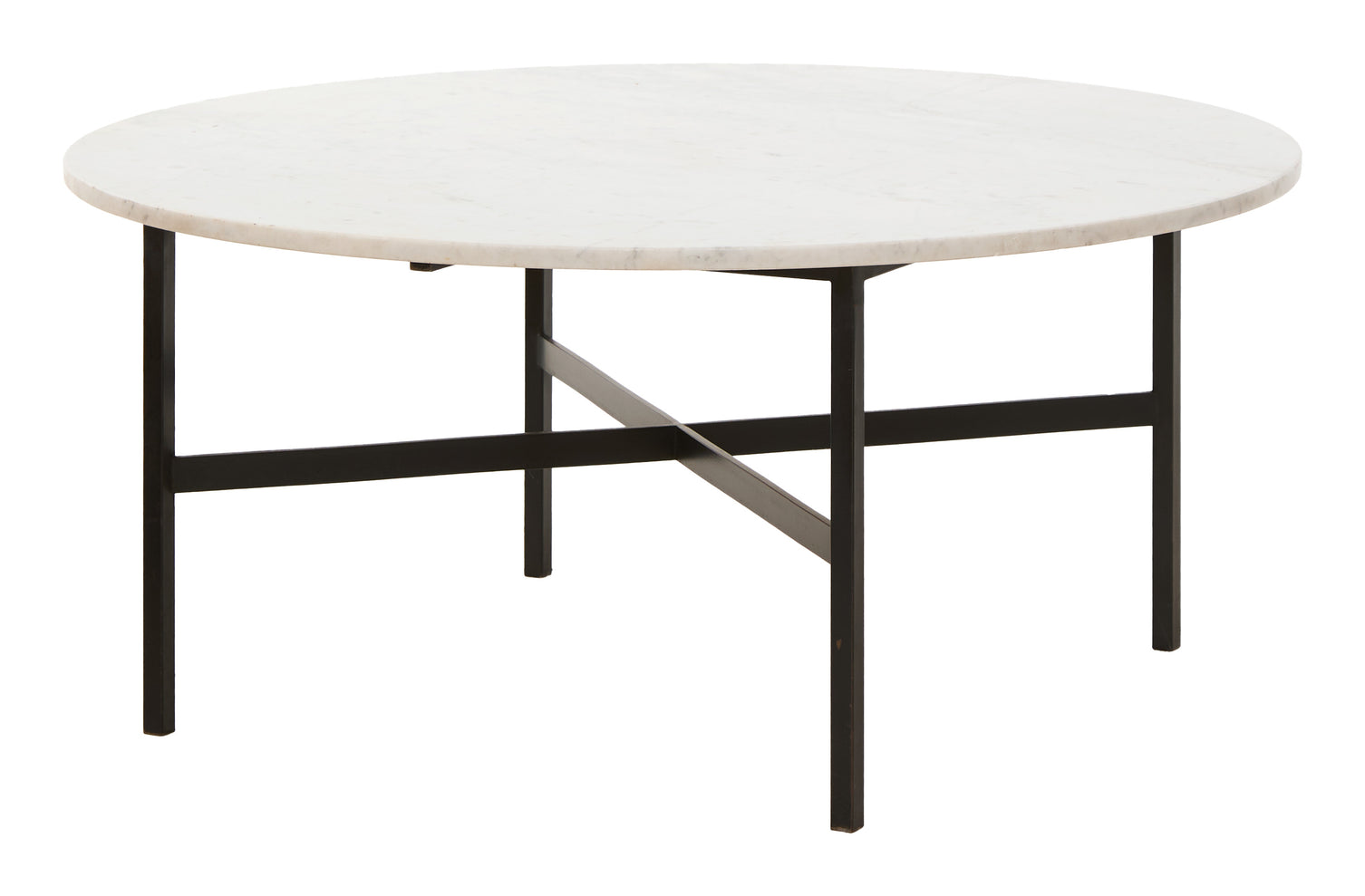 Vintage Round Marble Top Coffee Table