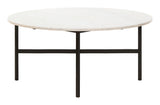 Vintage Round Marble Top Coffee Table